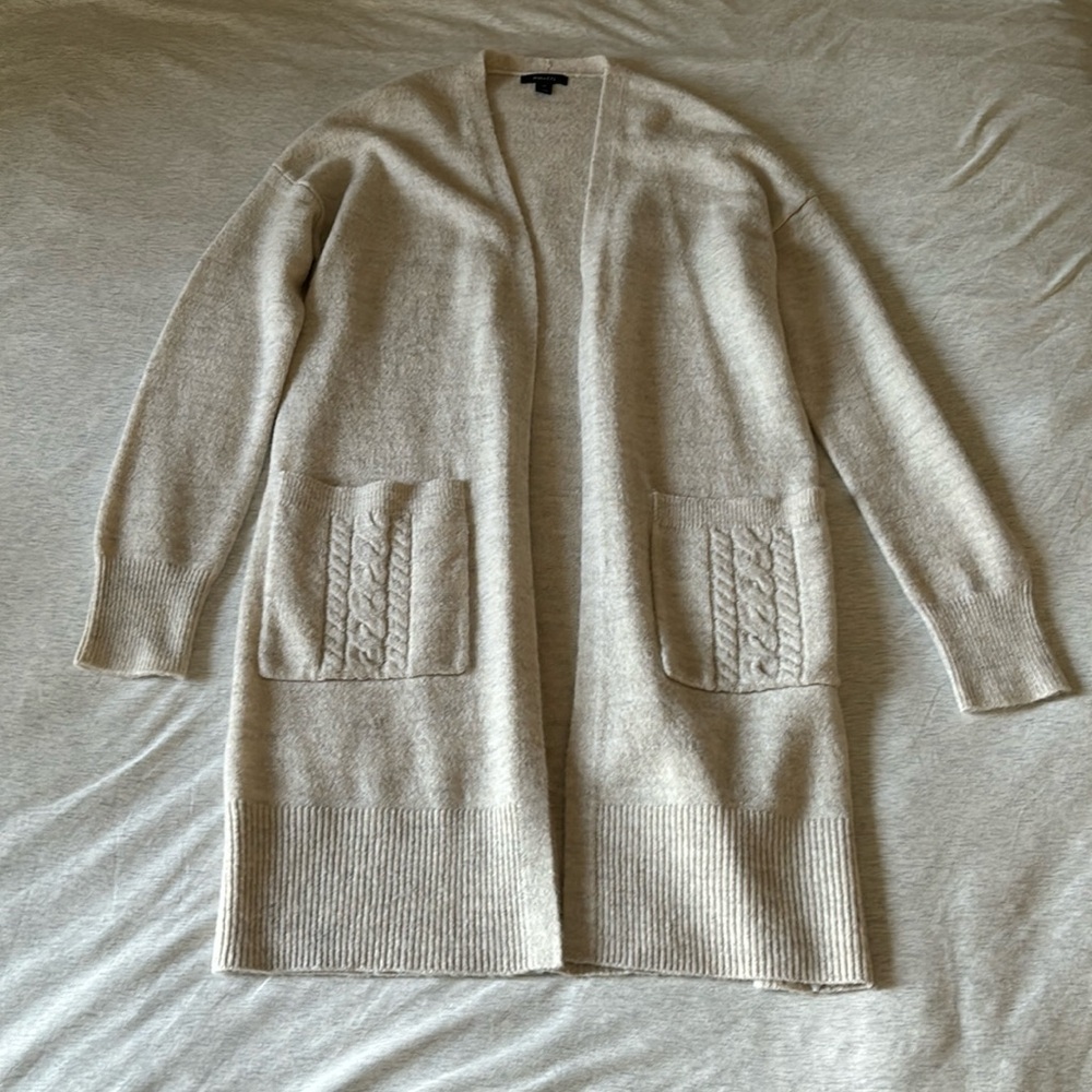 RW&Co Beige Cardigan